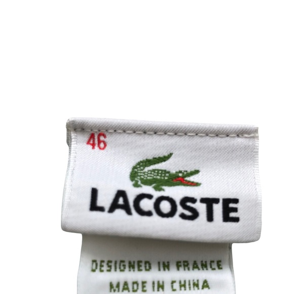 Lacoste Short Sleeve Polo Wool Shirt with Collar EUC - Picture 6 of 11